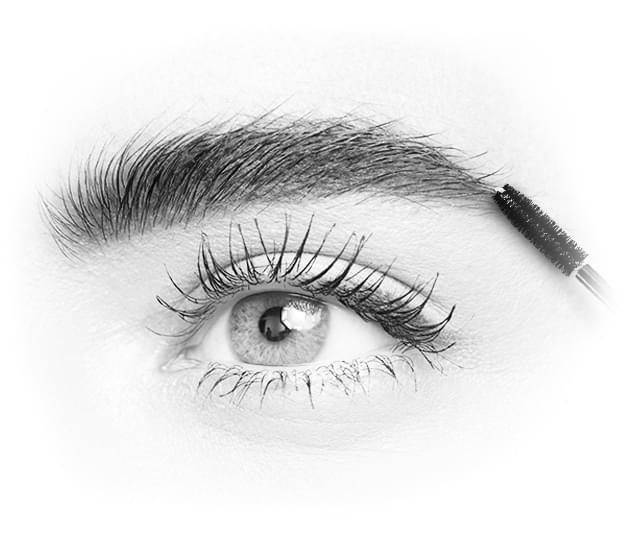 Tragen Sie die Shape Mascara mit einem Pinsel auf