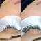 Vorher und Nachher zeigen den großen Unterschied im Volumen der Wimpern
