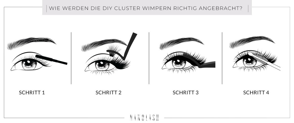 Was brauchen Sie für das Anbringen von DIY Wimpernextensions